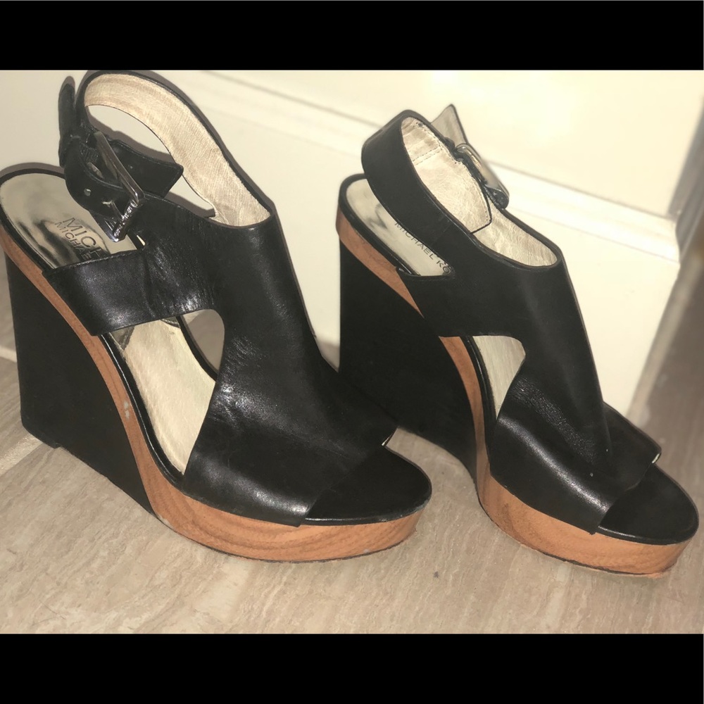 Michael Kors Black Wedges